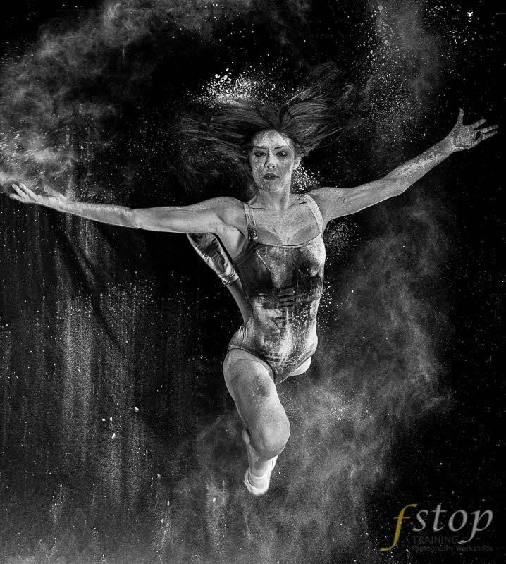 Black and white photograph of a Dust Dancer