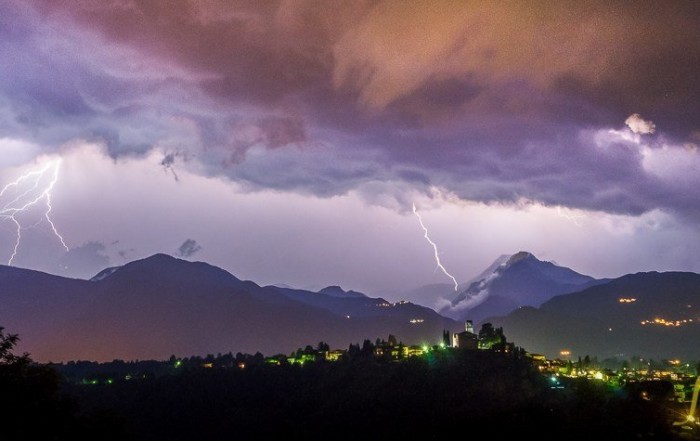Lightning Storm Over Tuscany