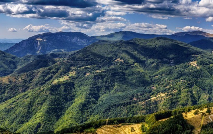 A view of Tuscany from San Pellegrino in Alpe