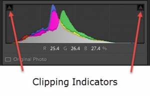 White and Black Point Clipping Markers