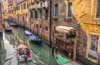 A canal in Venice