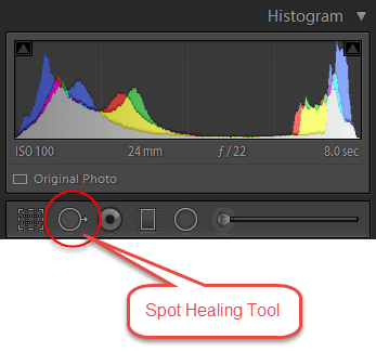 Lightroom Spot Removal Tool