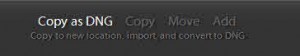 Convert Raw Files to DNG - Lightroom Import