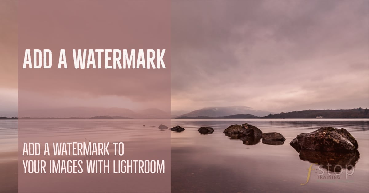 add watermark lightroom