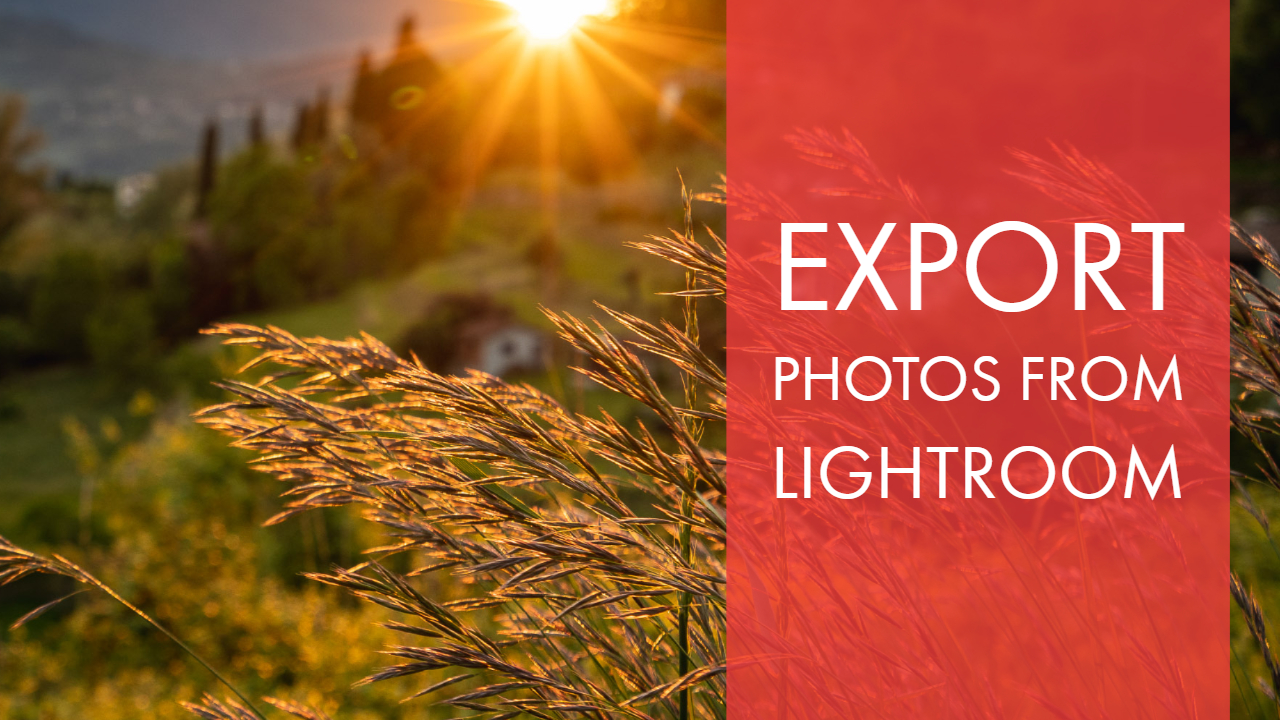 Export Photos from Lightroom