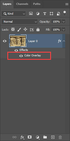 Color Overlay effect name