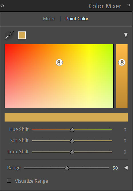 Lightroom Classic Color Mixer Tool